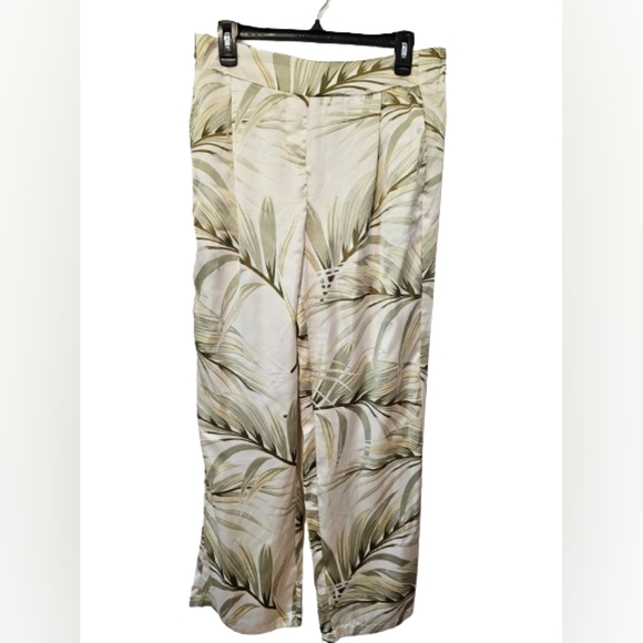 Rachel Zoe Tropical Palm Casual Flowy Pants Women's Size XL - Picture 1 of 10
